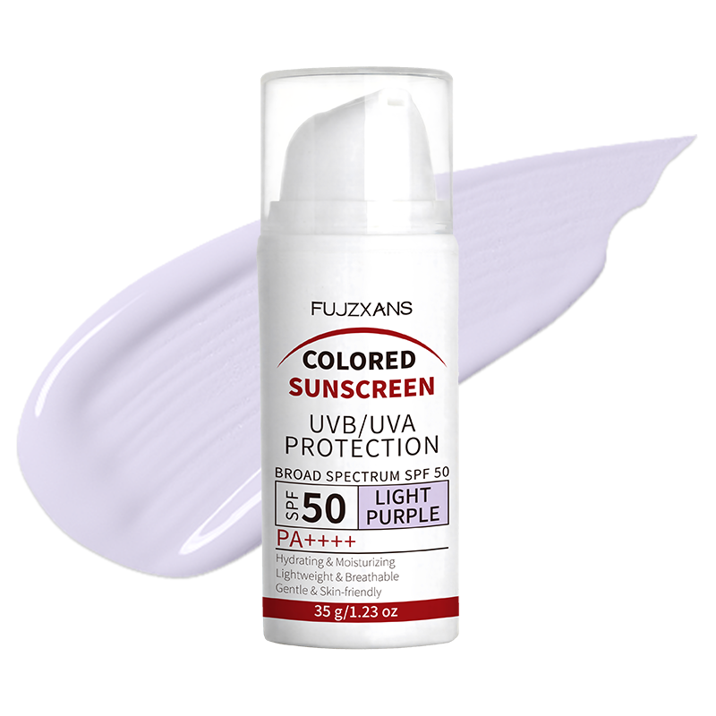 Face Moisturizer Spf - Protetor Solar com Cor Roxo Claro