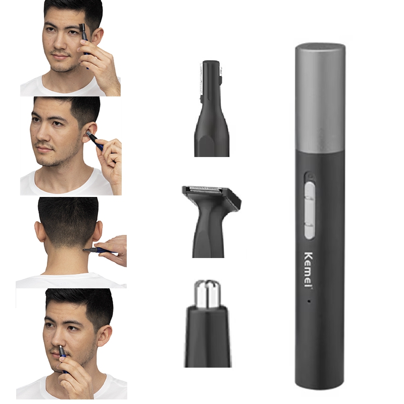 Men'S Grooming Facial - Aparador de Pelos Kemei Pro Recarregável: