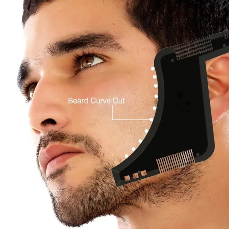 Men'S Grooming Facial - 1PC Pente Modelador de Barba Masculino