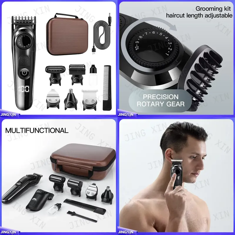 Men'S Grooming Facial - Aparador de Cabelo Elétrico Profissional LM-1832