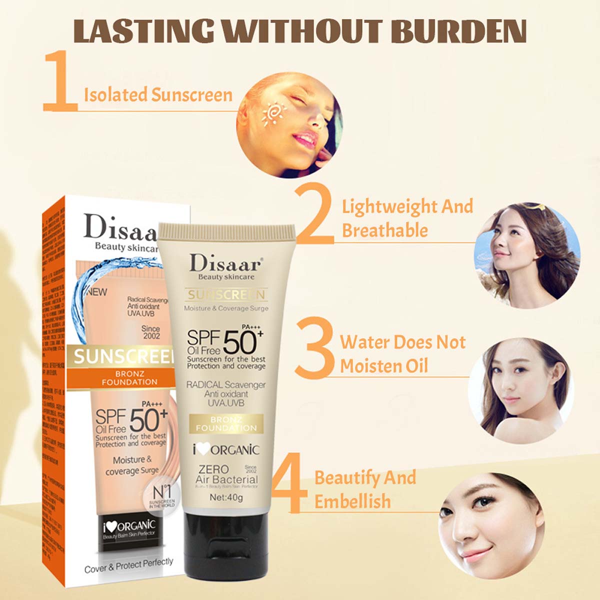 Protetor Solar SPF 90++++, Nut - Face Moisturizer Spf avaliação e preço