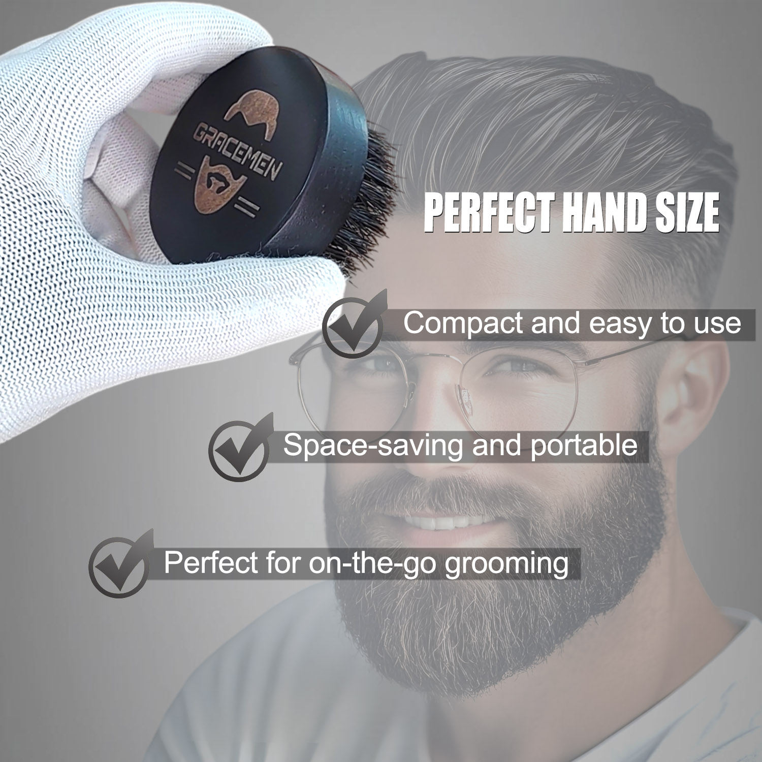 Escova de barba redonda para h - Men'S Grooming Facial avaliação e preço
