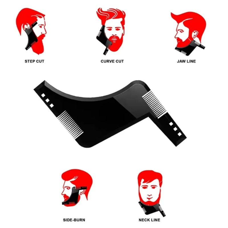 1PC Pente Modelador de Barba M - Men'S Grooming Facial avaliação e preço