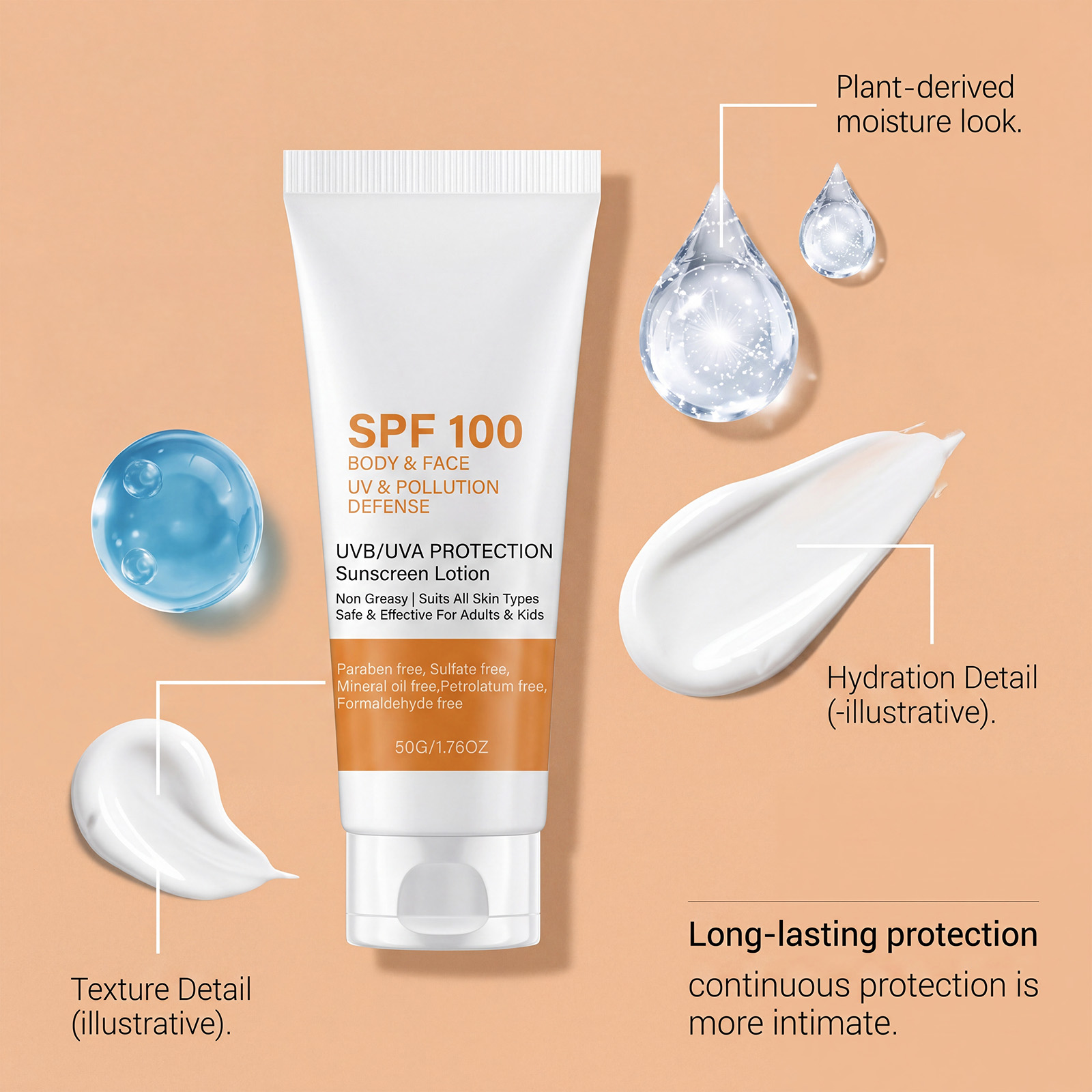 Protetor solar SPF 100, proteç - Face Moisturizer Spf avaliação e preço