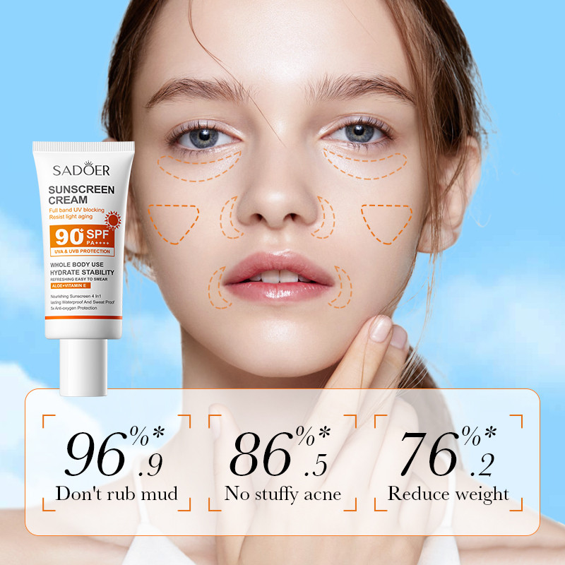 Sadoer Creme Protetor Solar Co - Face Moisturizer Spf avaliação e preço