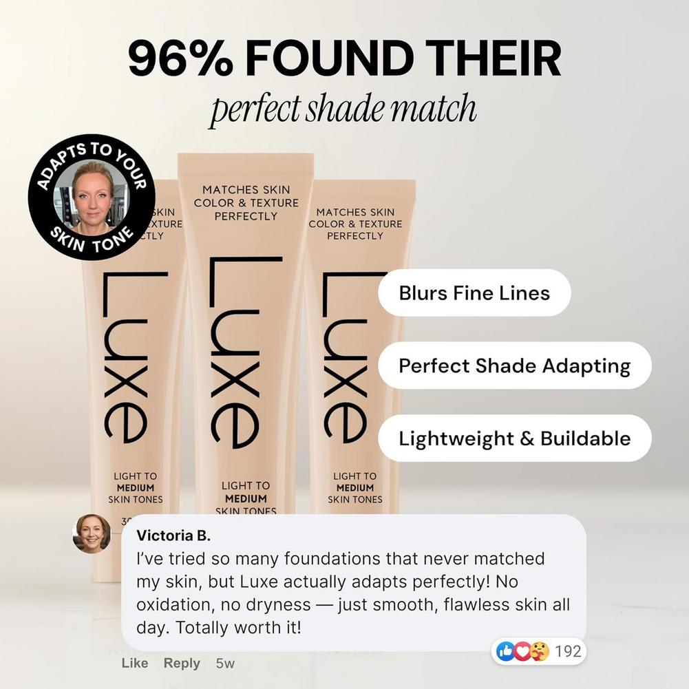 Base Líquida Luxe que Muda de  - Face Moisturizer Spf avaliação e preço